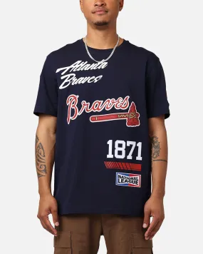 Pro Standard Atlanta Braves Fast Lane SJ T-Shirt Midnight Navy