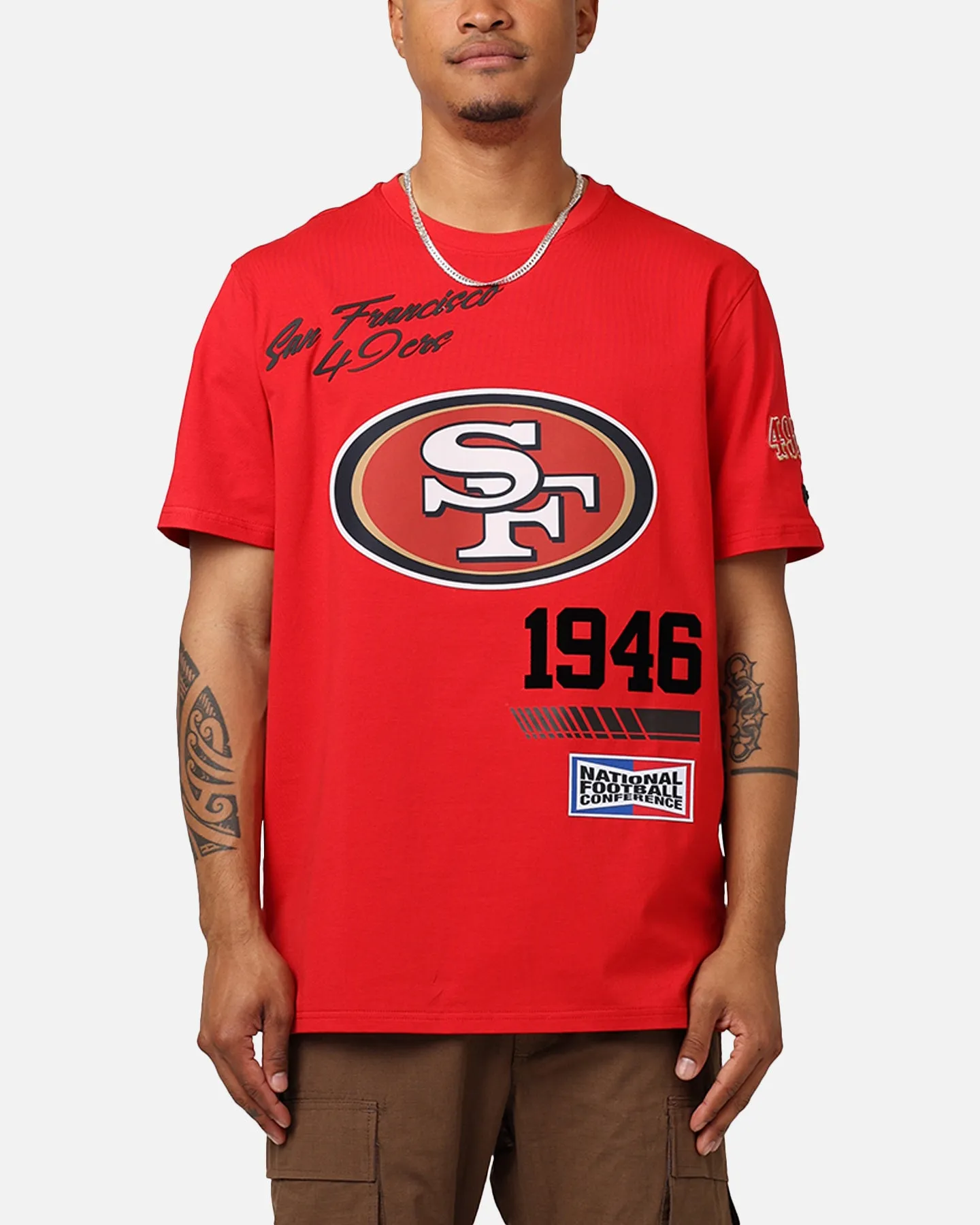 Pro Standard San Francisco 49ers Fast Lane SJ T-Shirt Red