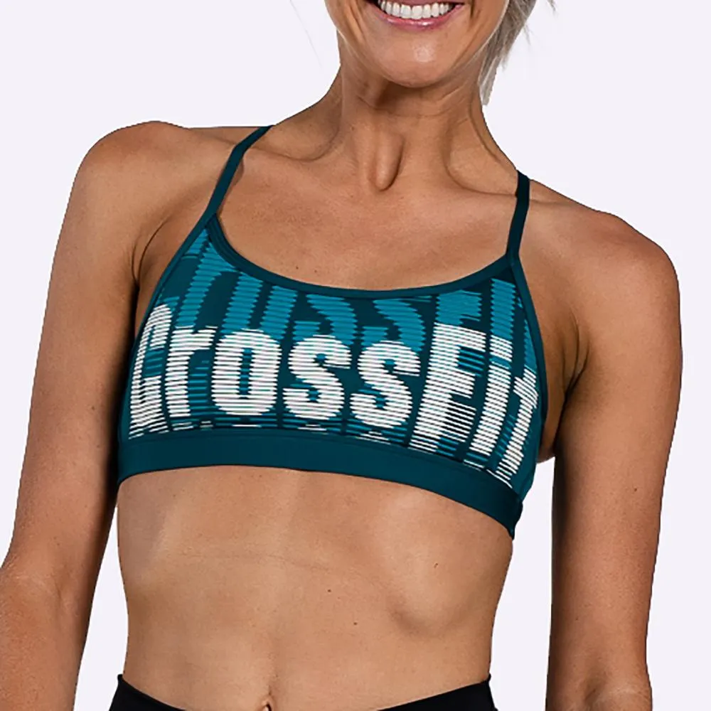 Reebok - Women's CrossFit Medium-Impact Skinny Bra - HERITAGE TEAL