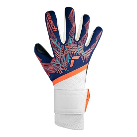 Reusch Pure Contact Fusion GK Gloves (Blue/Orange/Black)