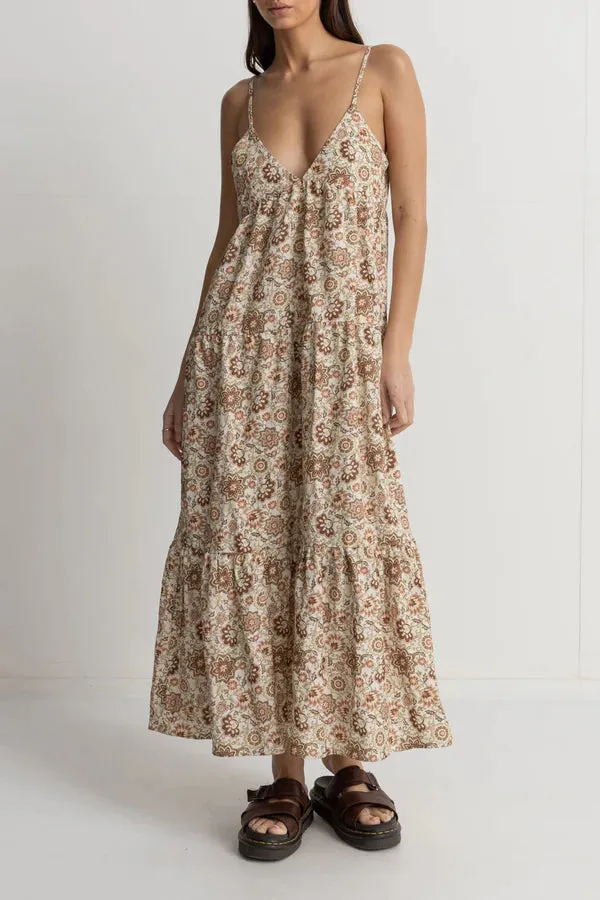 Rhythm Raya Paisley Tiered Midi Dress