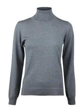 Silja merino roll neck, grey basic