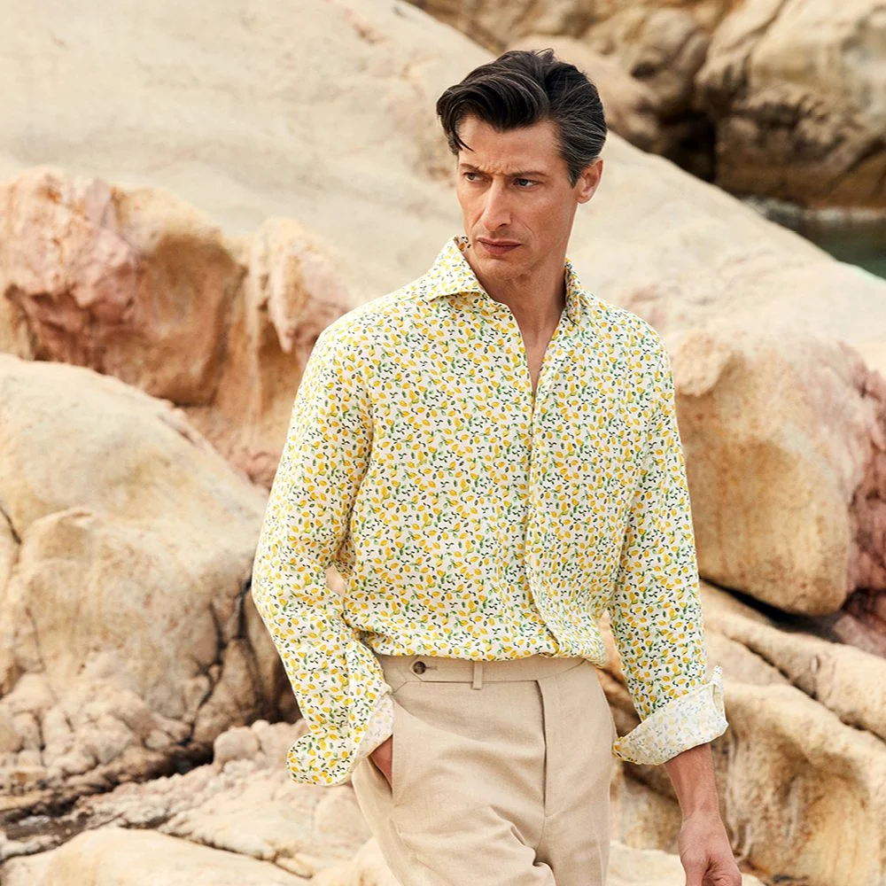 Slim Fit - Lemon Print Shirt