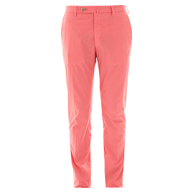 SLIM POPLIN PANT RED