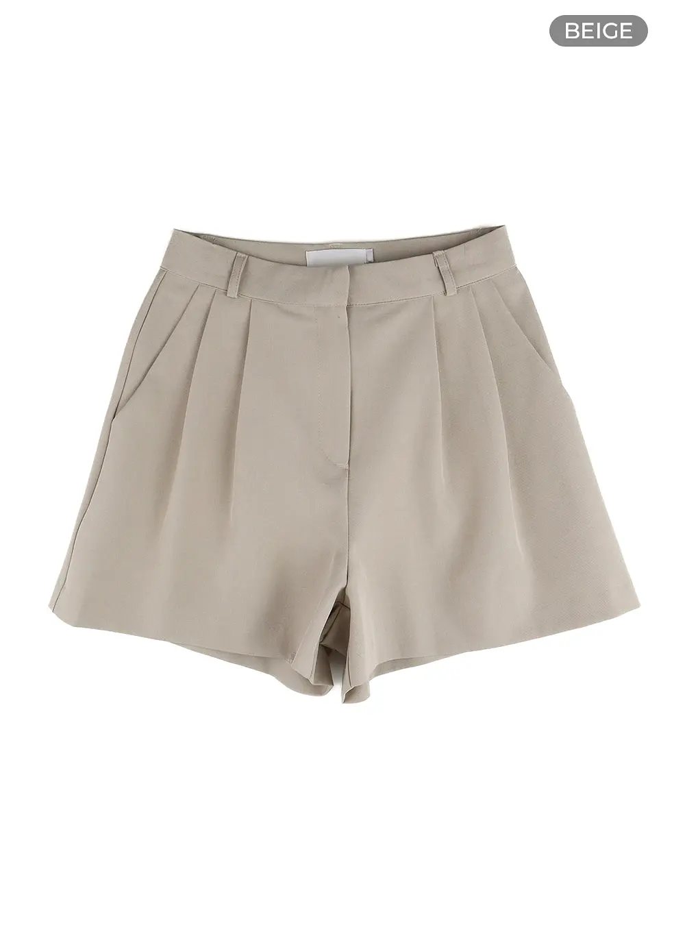 Solid Wide Leg Shorts OM411