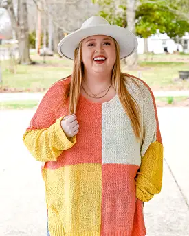 Sunshine Color Block Sweater