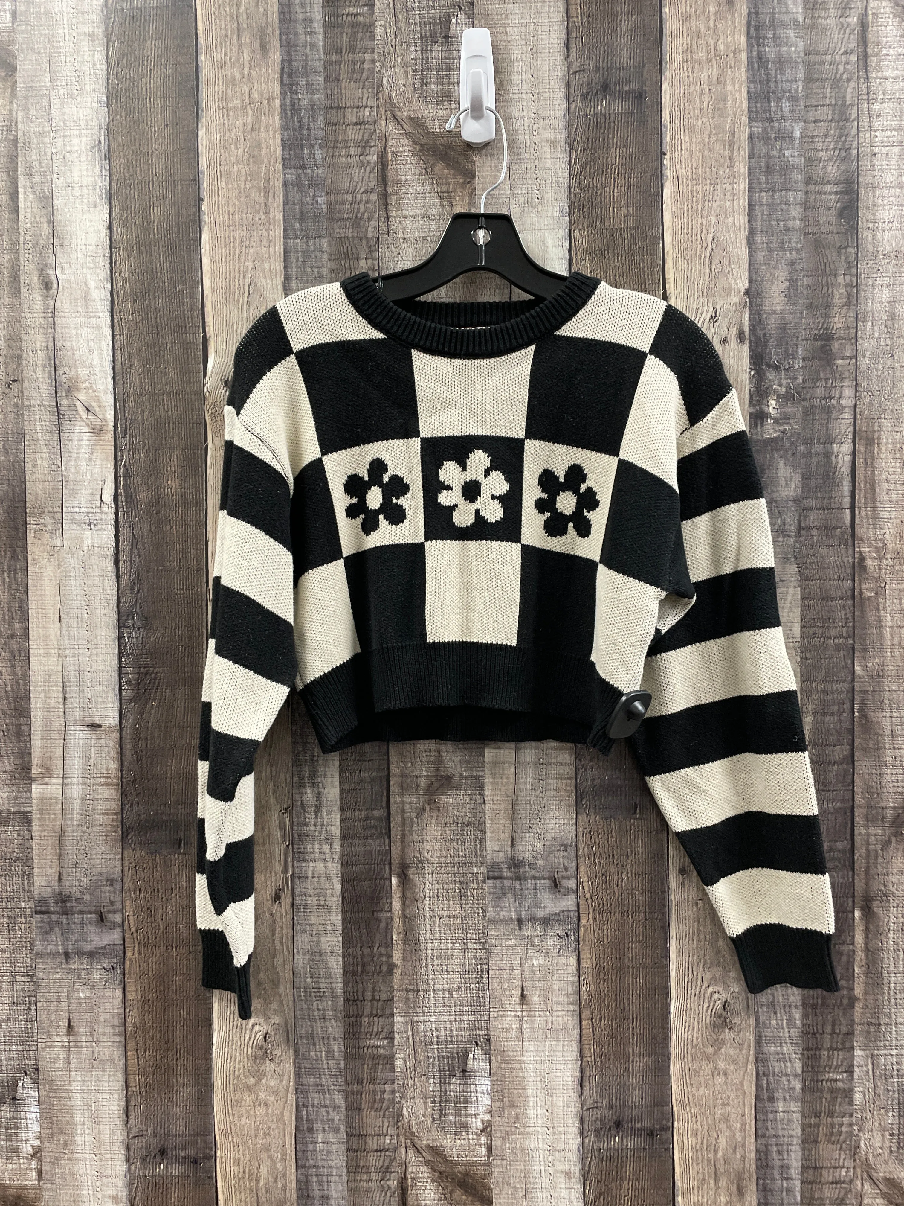 Sweater By Altard State In Black & Cream, Size: M