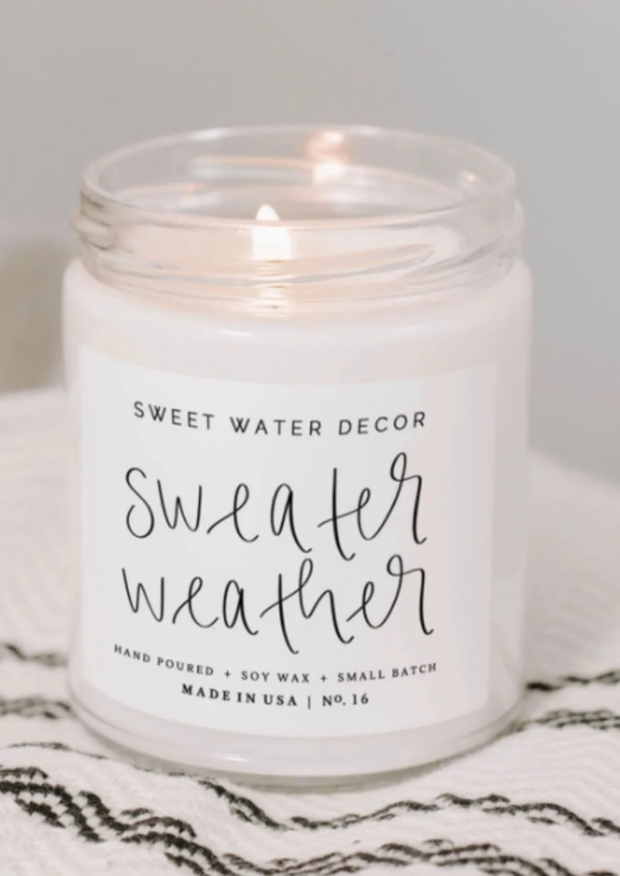 Sweater Weather Scented Soy Candle