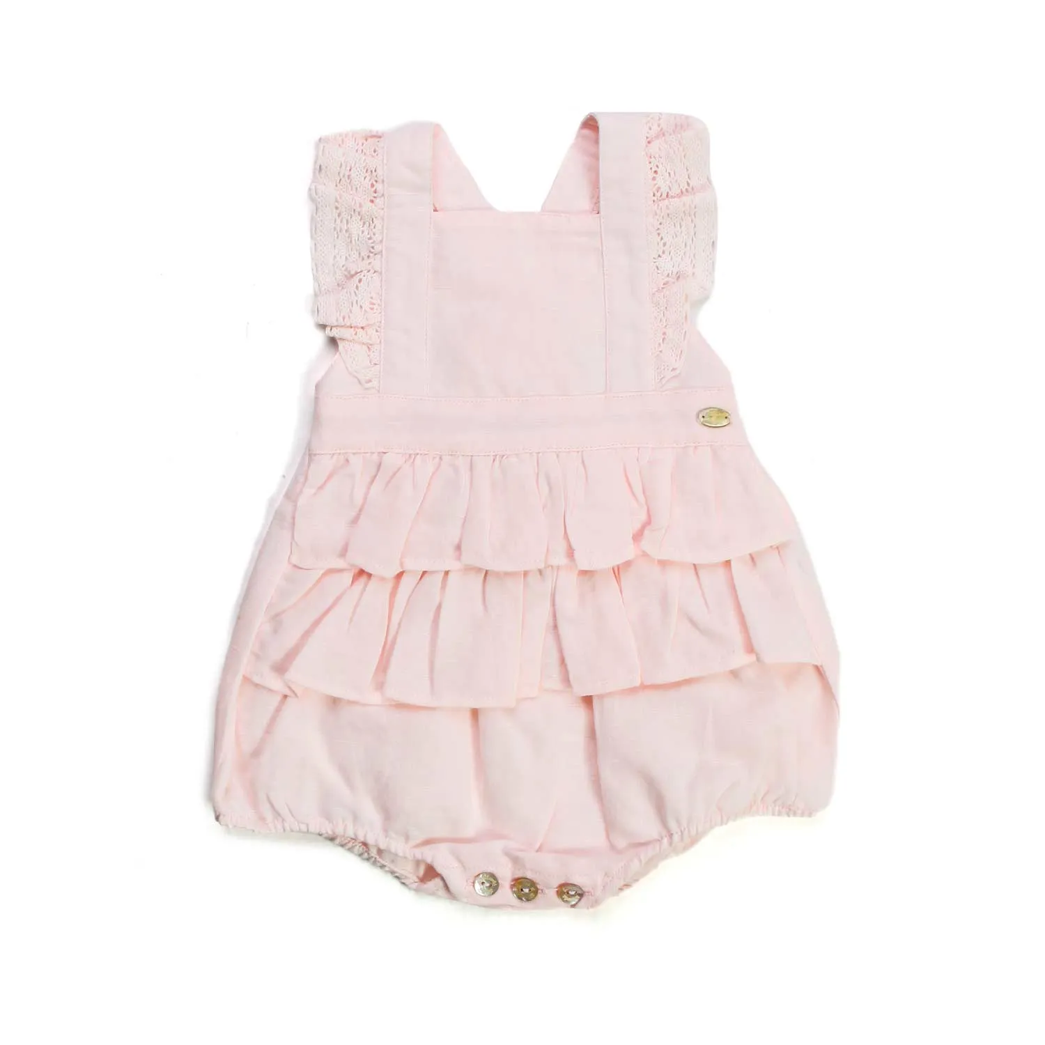 Tartine Et Chocolat Pink Romper For Baby Girl