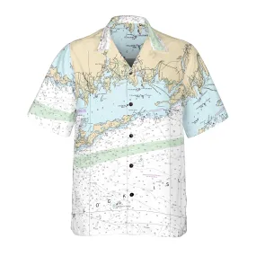 The Fishers Island and Block Island Coconut Button Camp Shirt