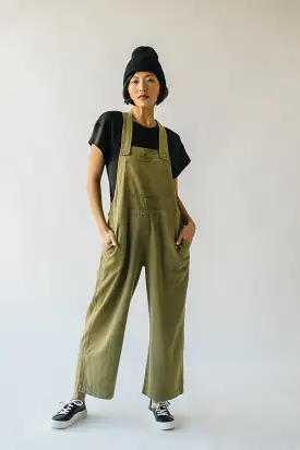 The Fortuna Wide Leg Jumpsuit in Olive