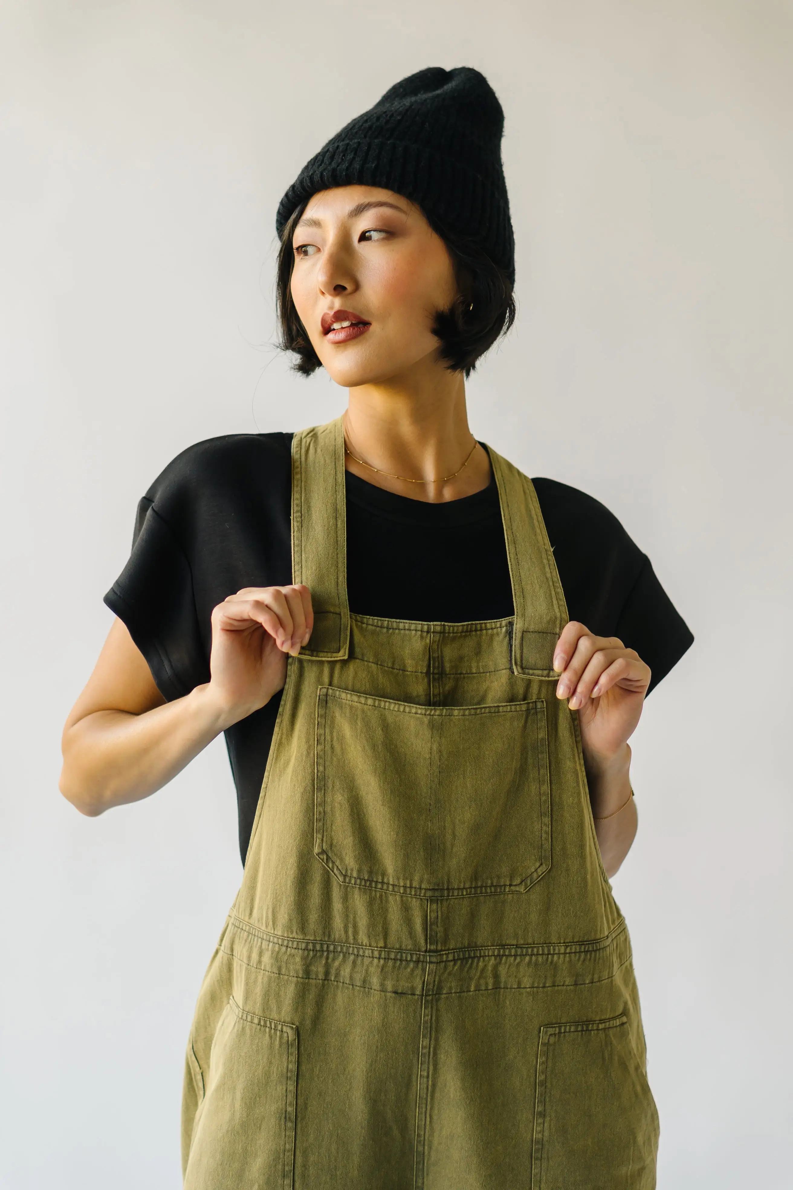 The Fortuna Wide Leg Jumpsuit in Olive