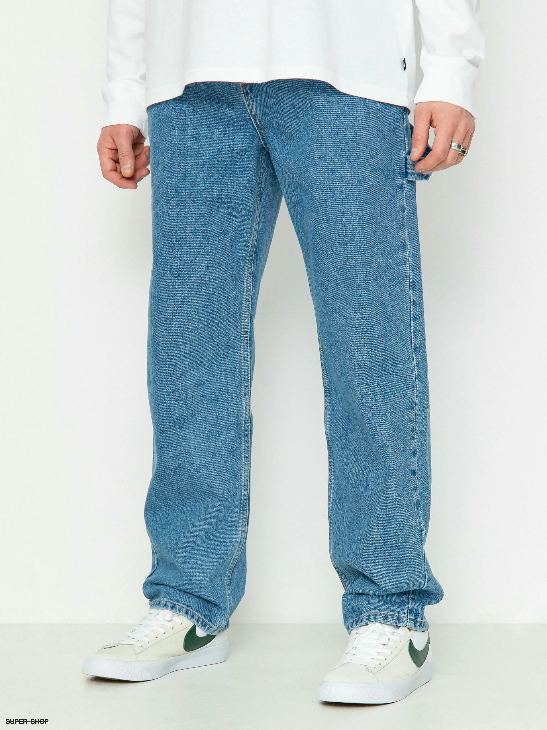 The National Skateboard Co Boreray Carpenter Jeans Pants (washed blue)