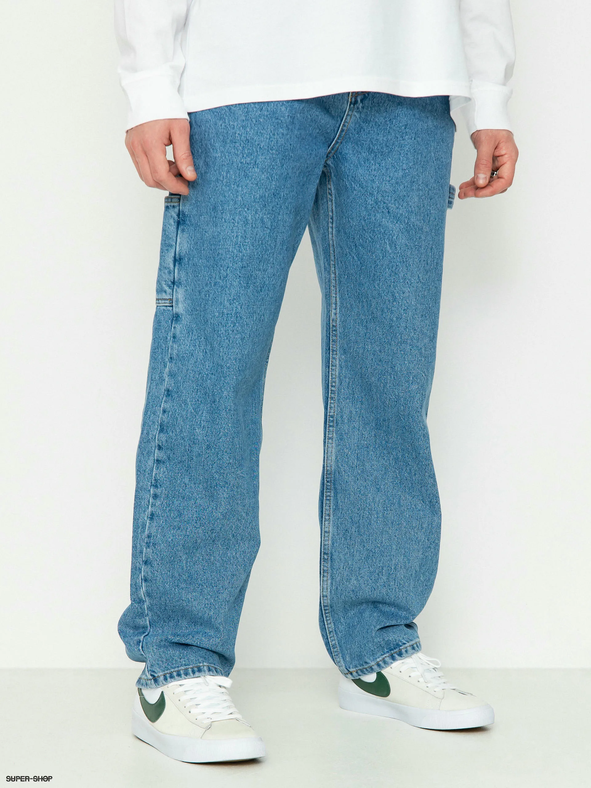 The National Skateboard Co Boreray Carpenter Jeans Pants (washed blue)