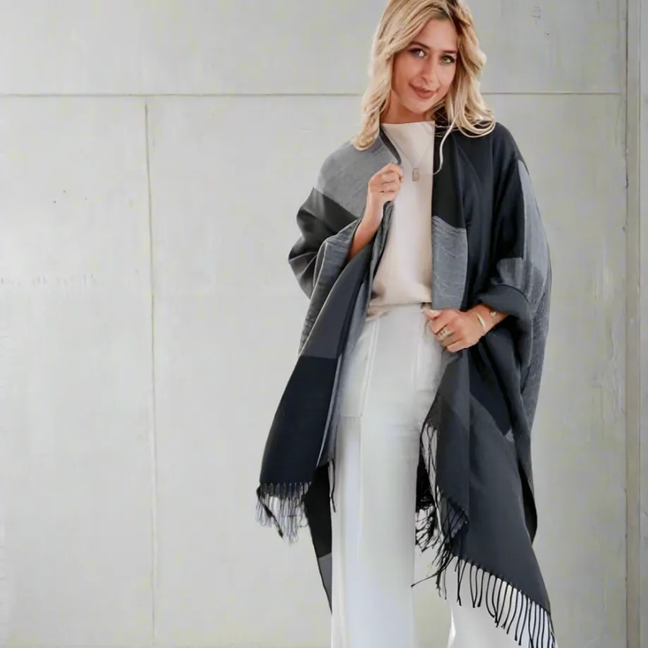 TM Winter Wrap With Tassels