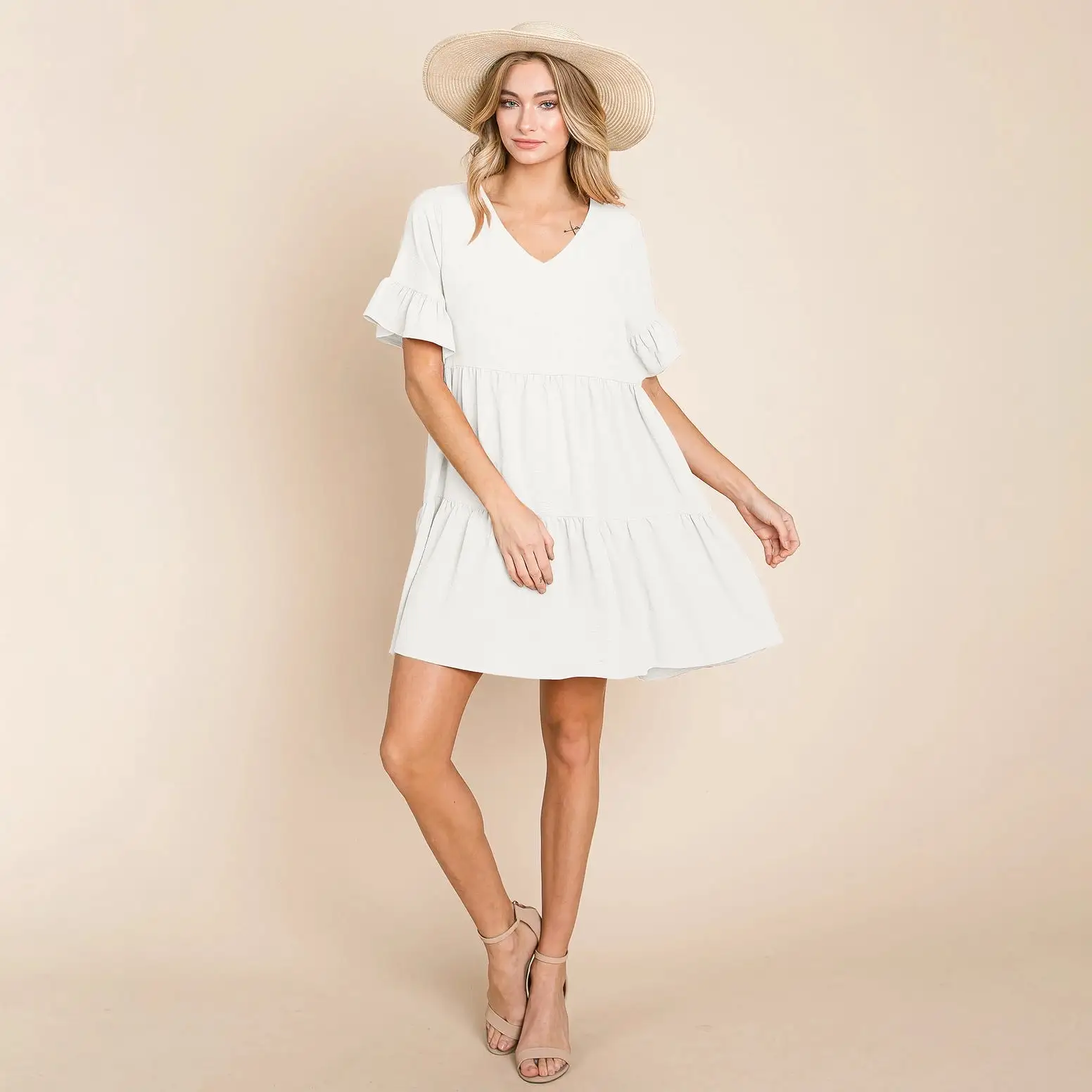 Vacay Ready Tiered Mini Dress