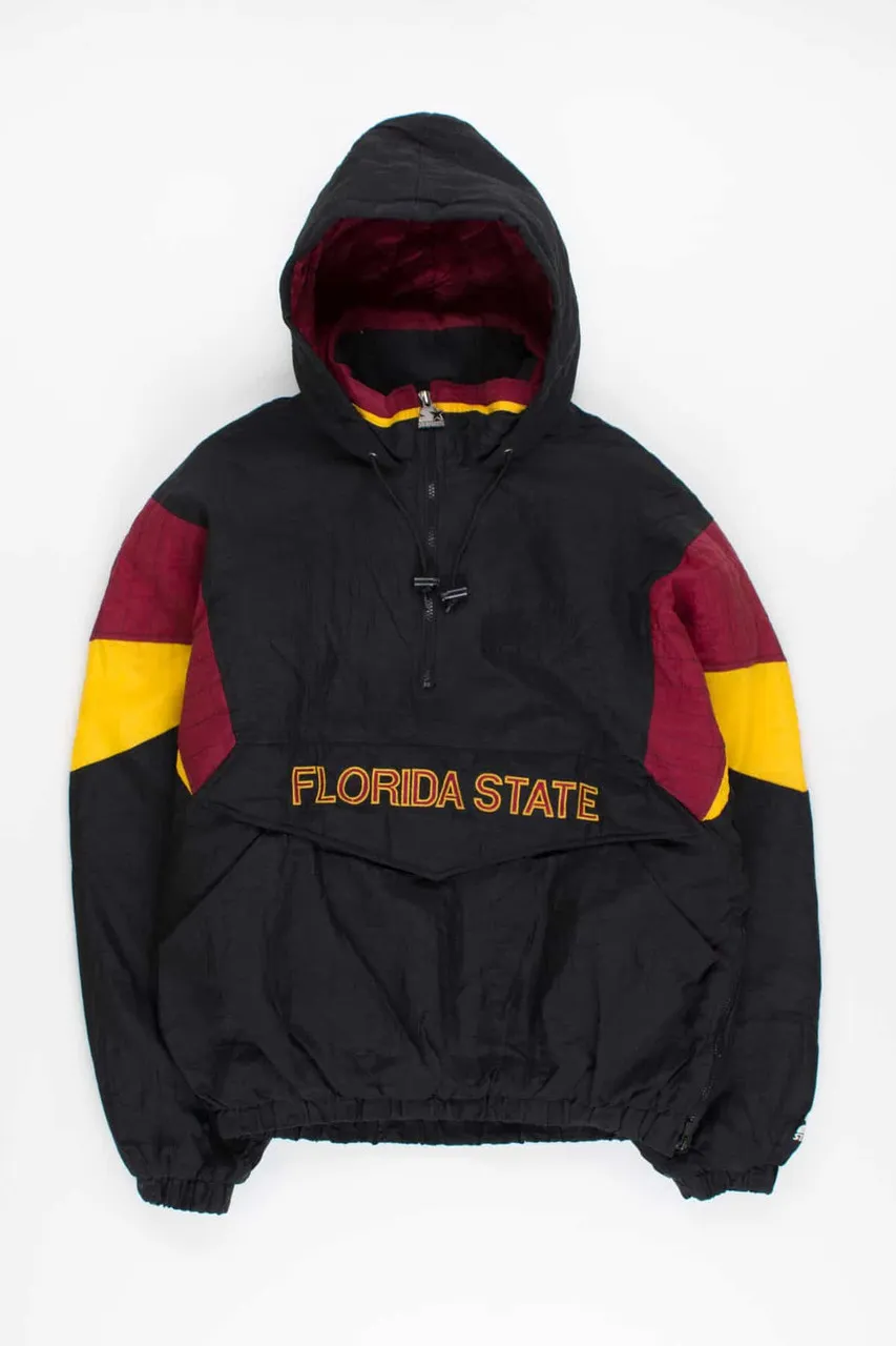 Vintage Quilted Florida State Classic Spellout Starter Pullover