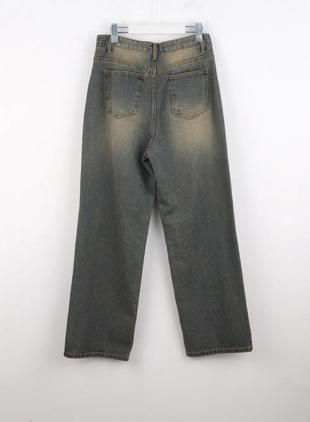 Vintage Wash Wide-Leg Jeans CO313