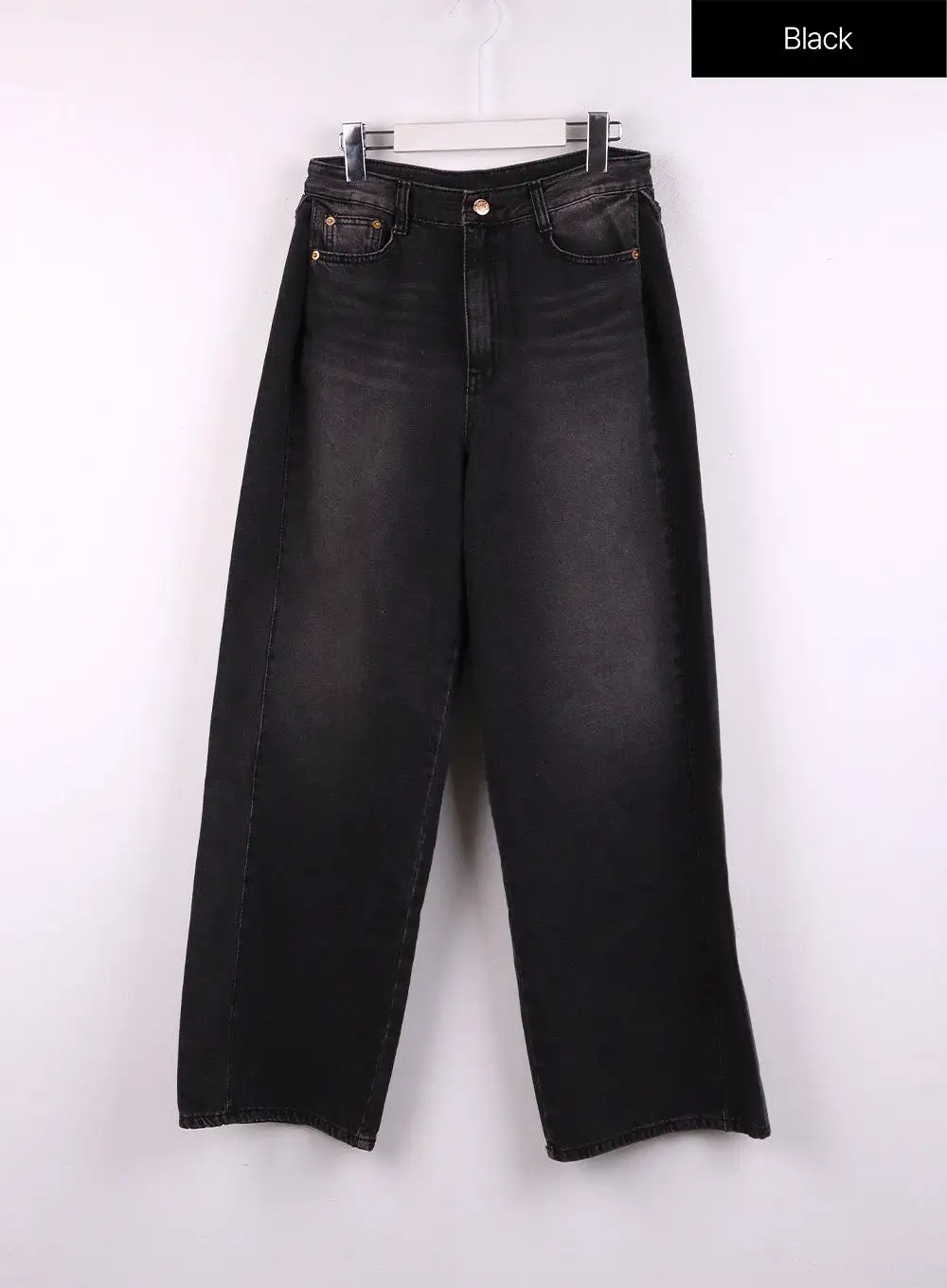 Washed Denim Wide-Leg Jeans CJ426