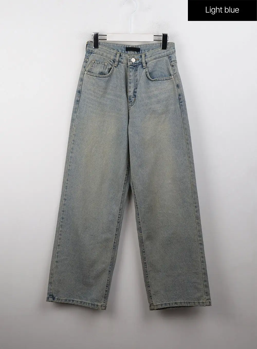 Washed Wide Leg Jeans CJ408