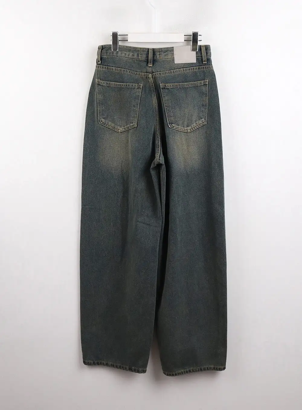 Washed Wide Leg Jeans CJ418