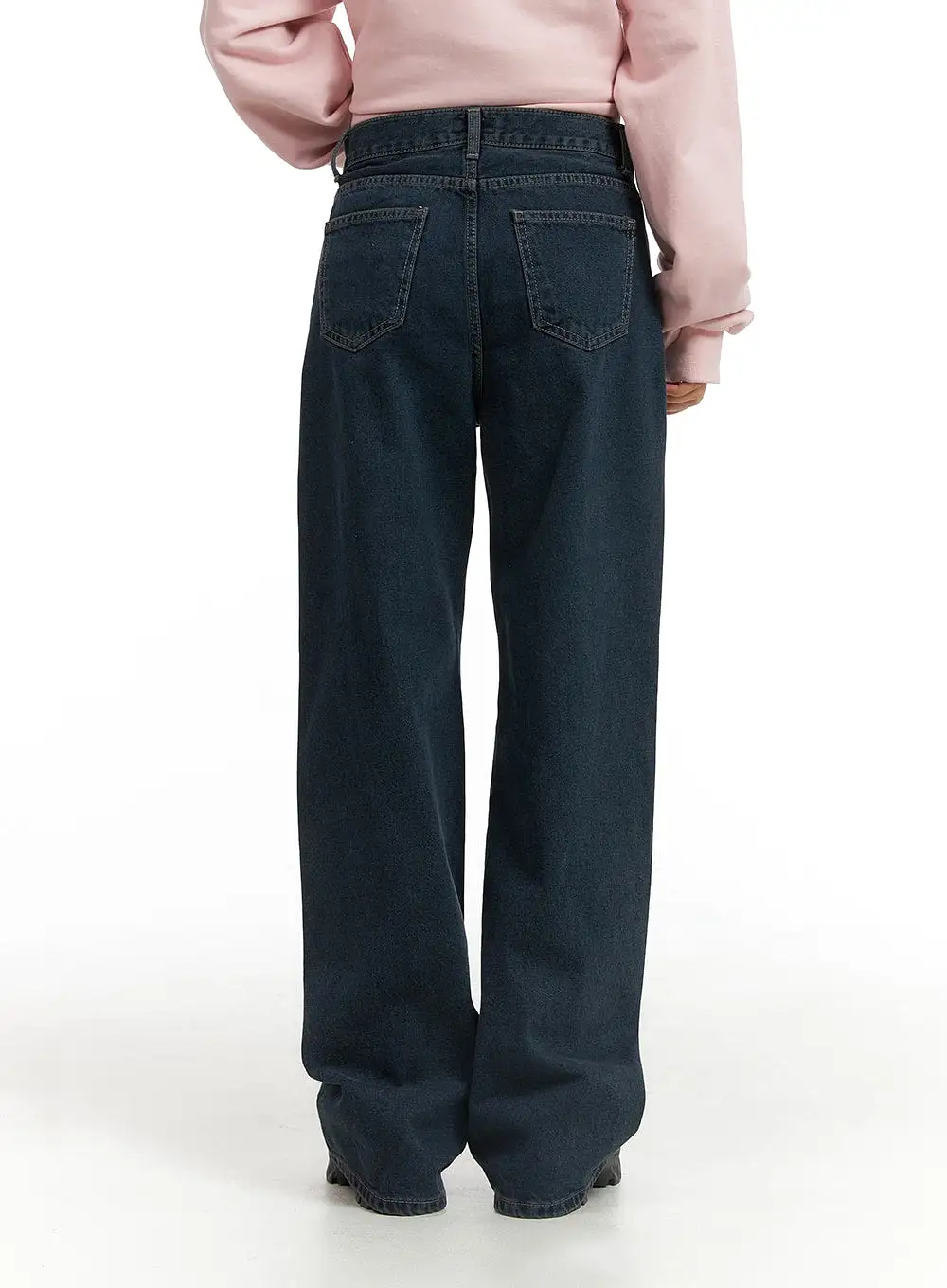 Washed Wide Leg Jeans CJ429