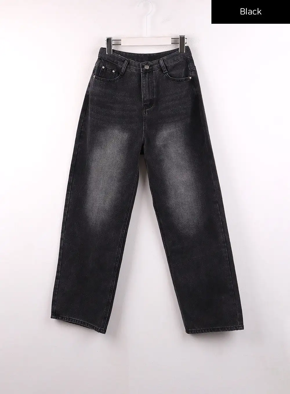 Washed Wide-Leg Jeans IJ430