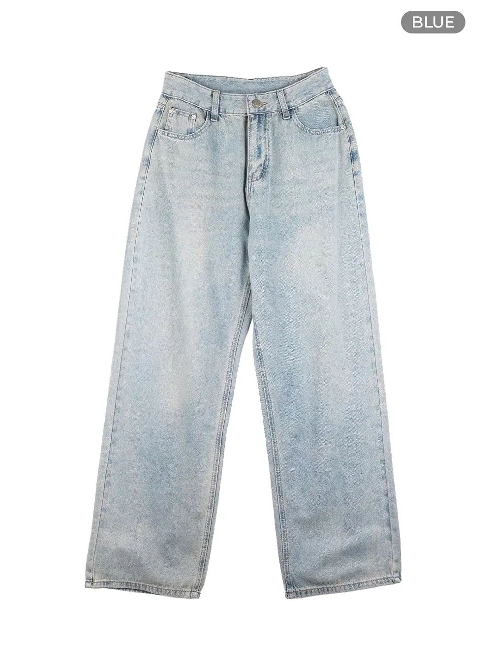 Washed Wide Leg Jeans OM428