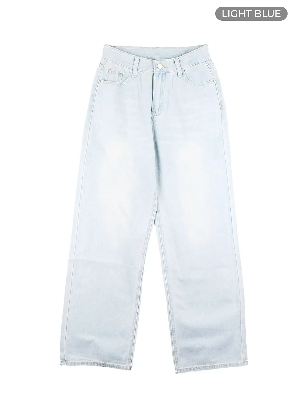 Washed Wide Leg Jeans OM428