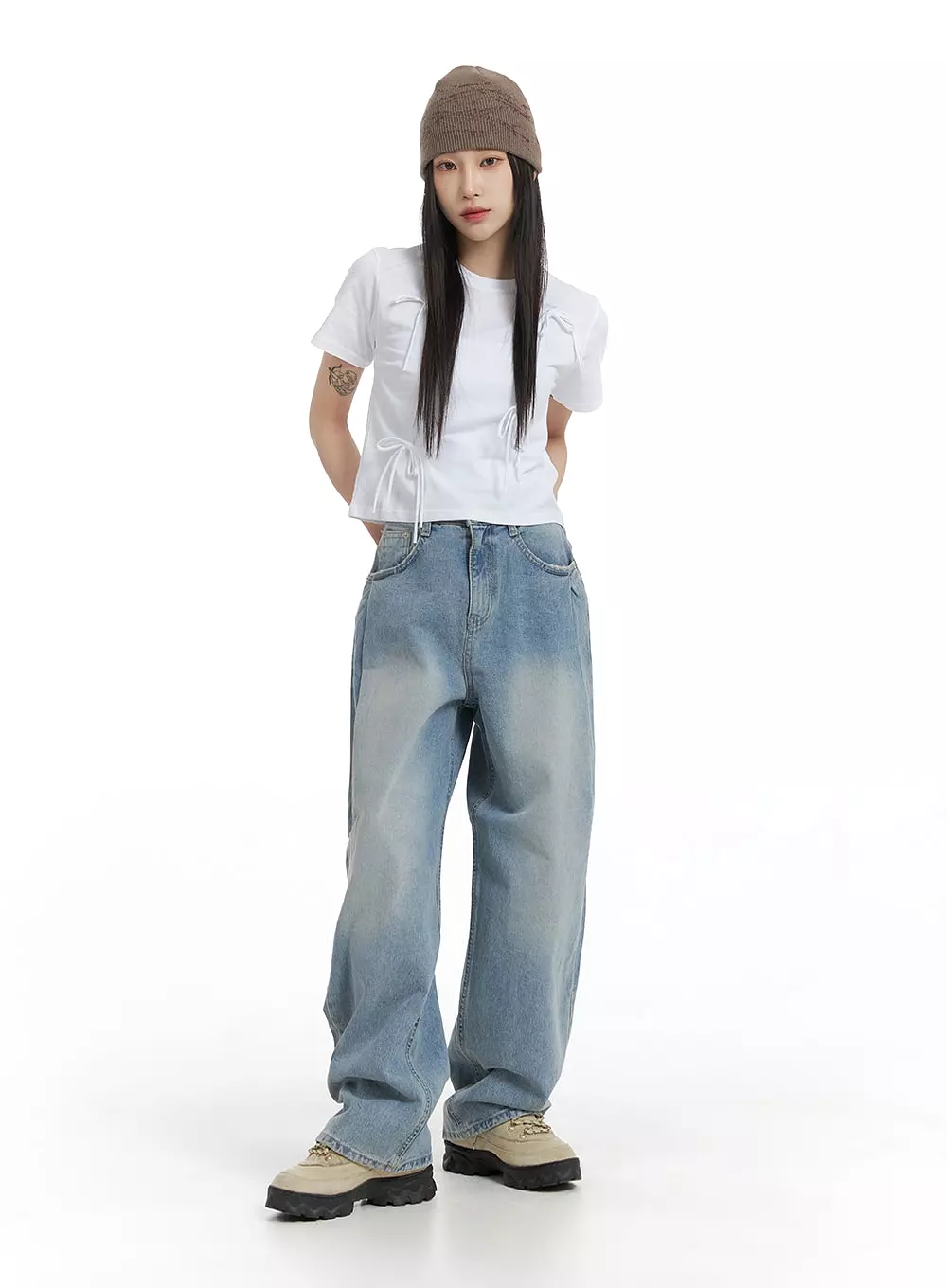 Wide Leg Baggy Jeans CM405