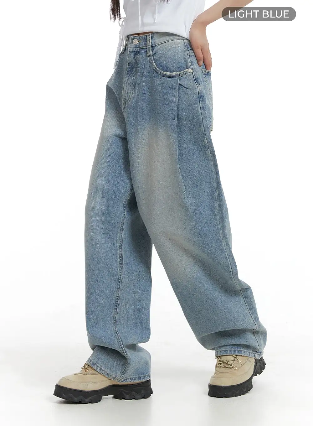 Wide Leg Baggy Jeans CM405